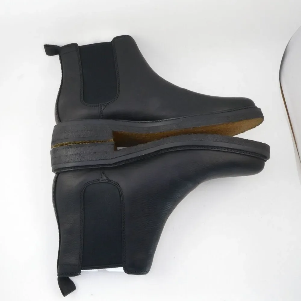 Clarks Men's US Size 11.5 M Clarkdale Easy Black Leather Chelsea Boots New